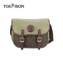 Tourbon Newest 2015 Waterproof Canvas and Genuine Leather Fly Fishing Bag/Tote Bag